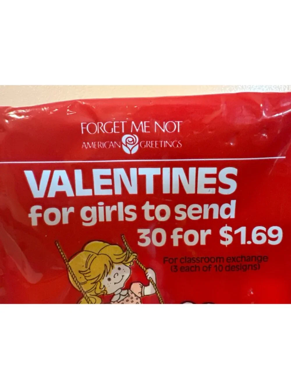 Vintage Hallmark American Greetings Holly Hobbie Valentines NOS 30 Cards